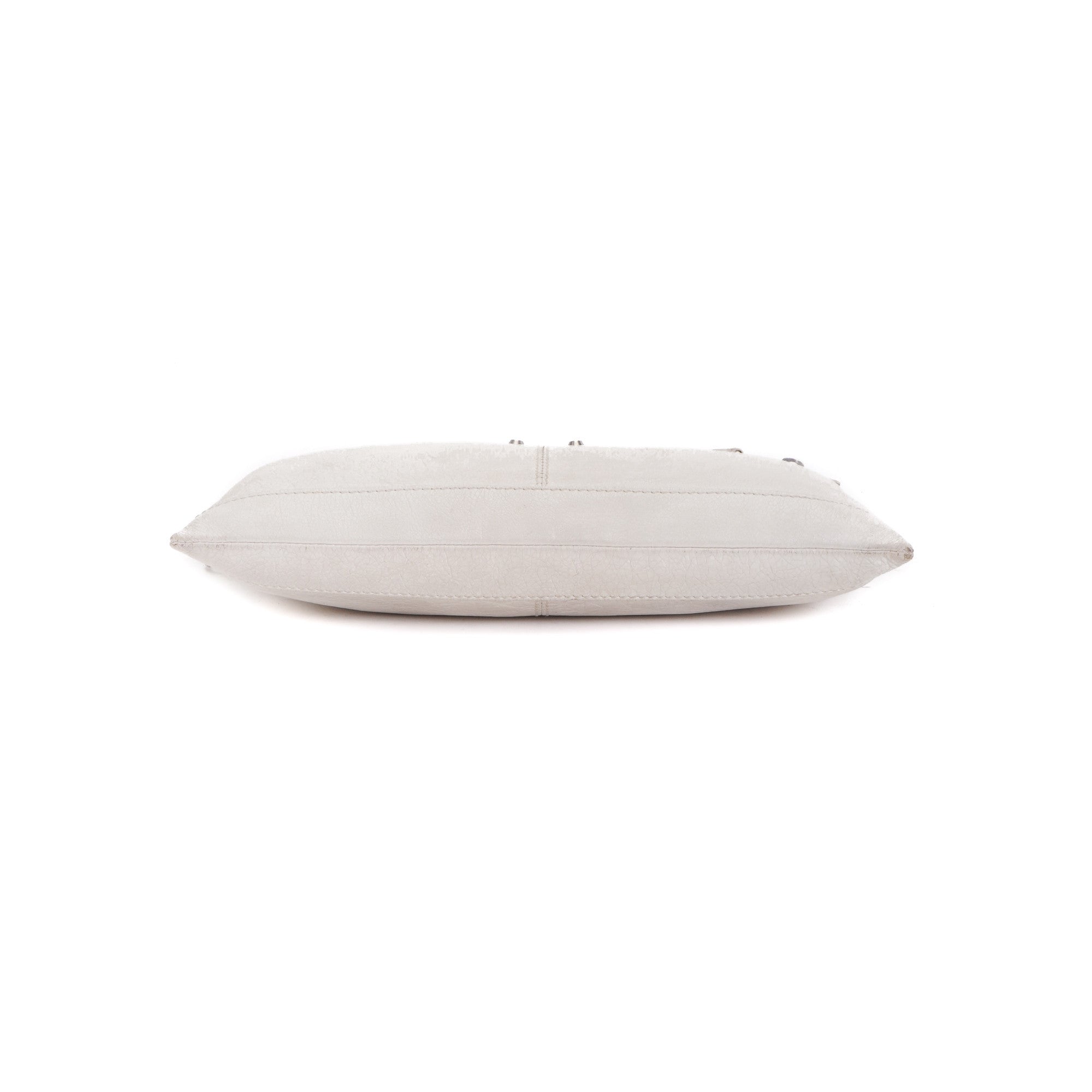 White Leather Motocross Clutch