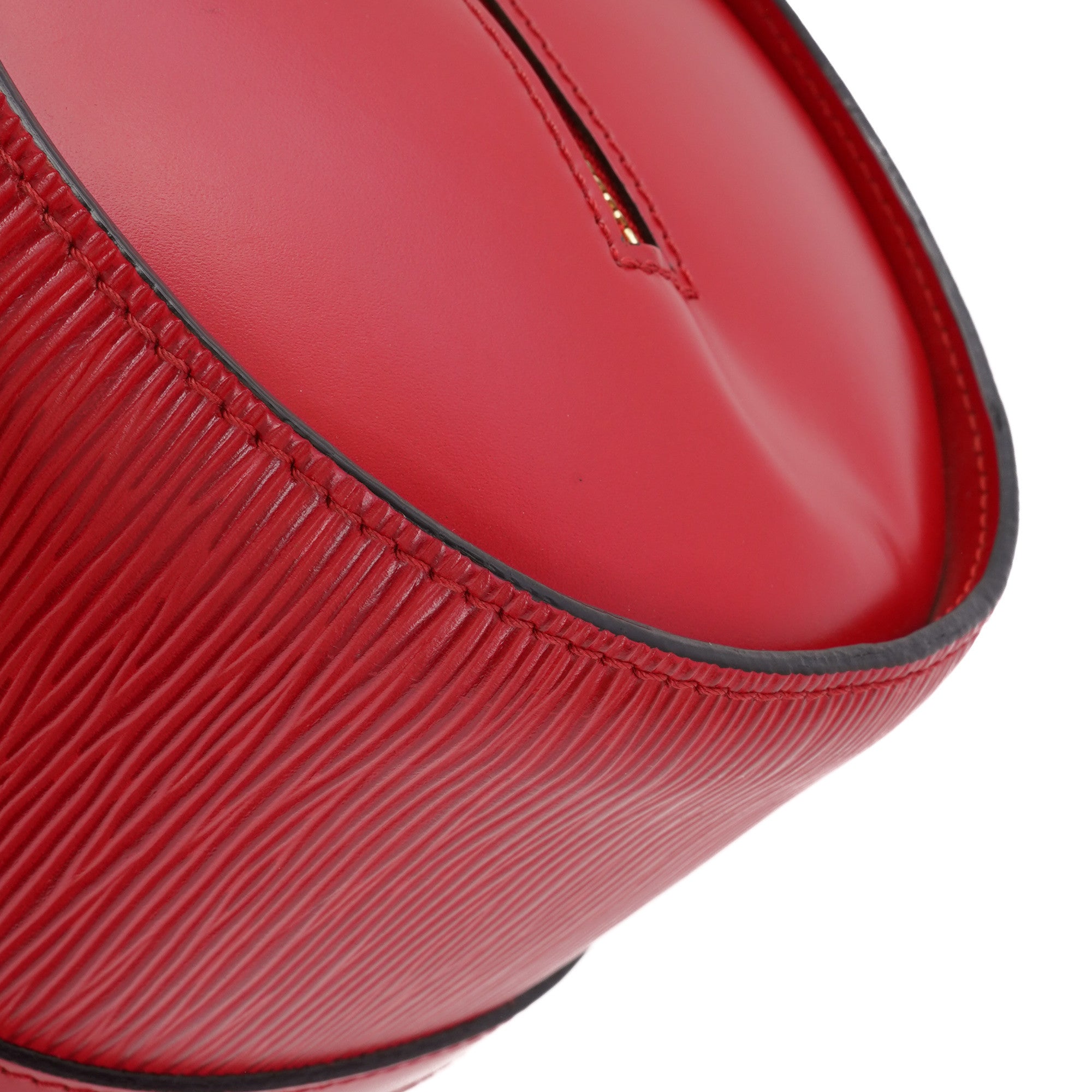 Red Epi Leather Soufflot with Pouch