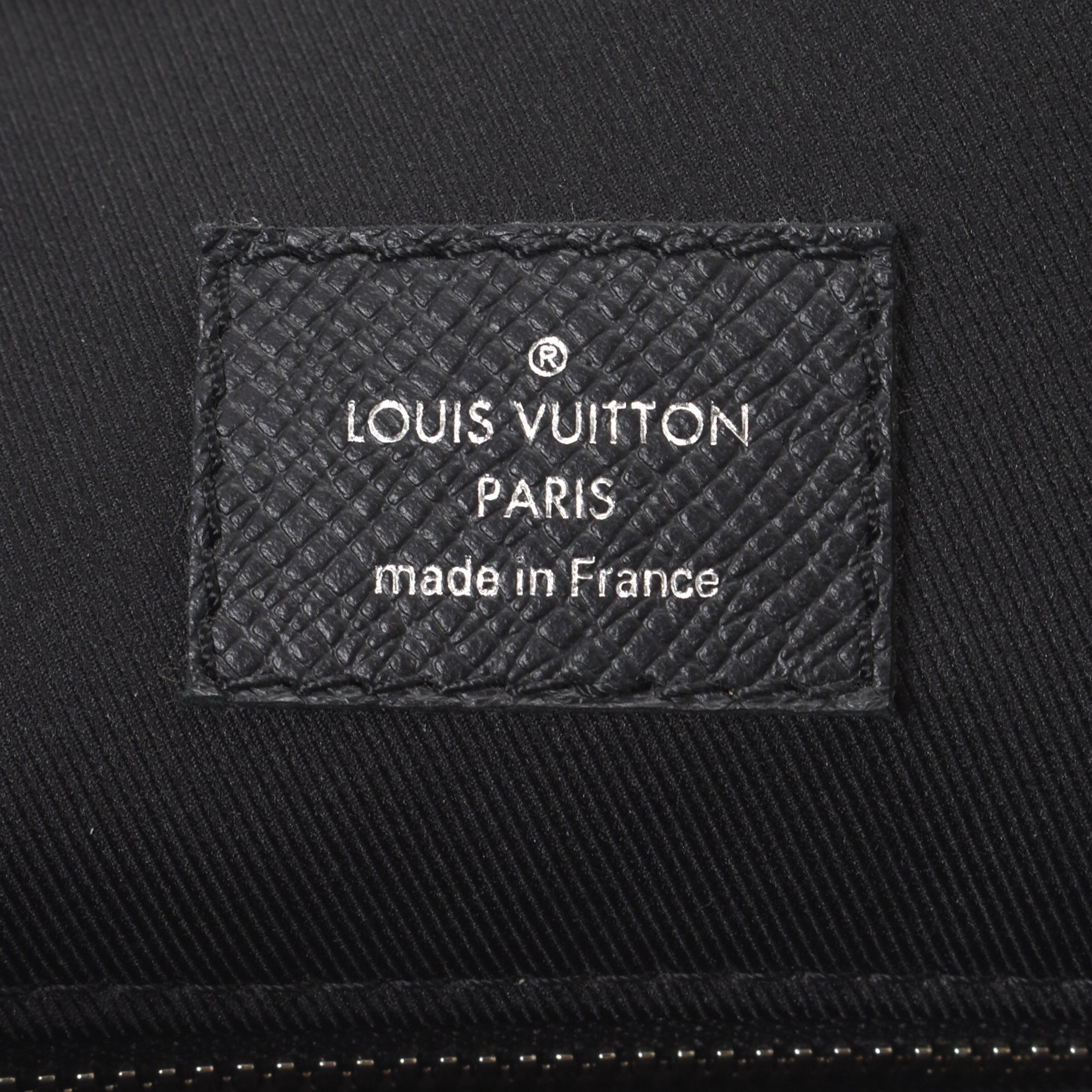 Black Coated Canvas Monogram City Tote