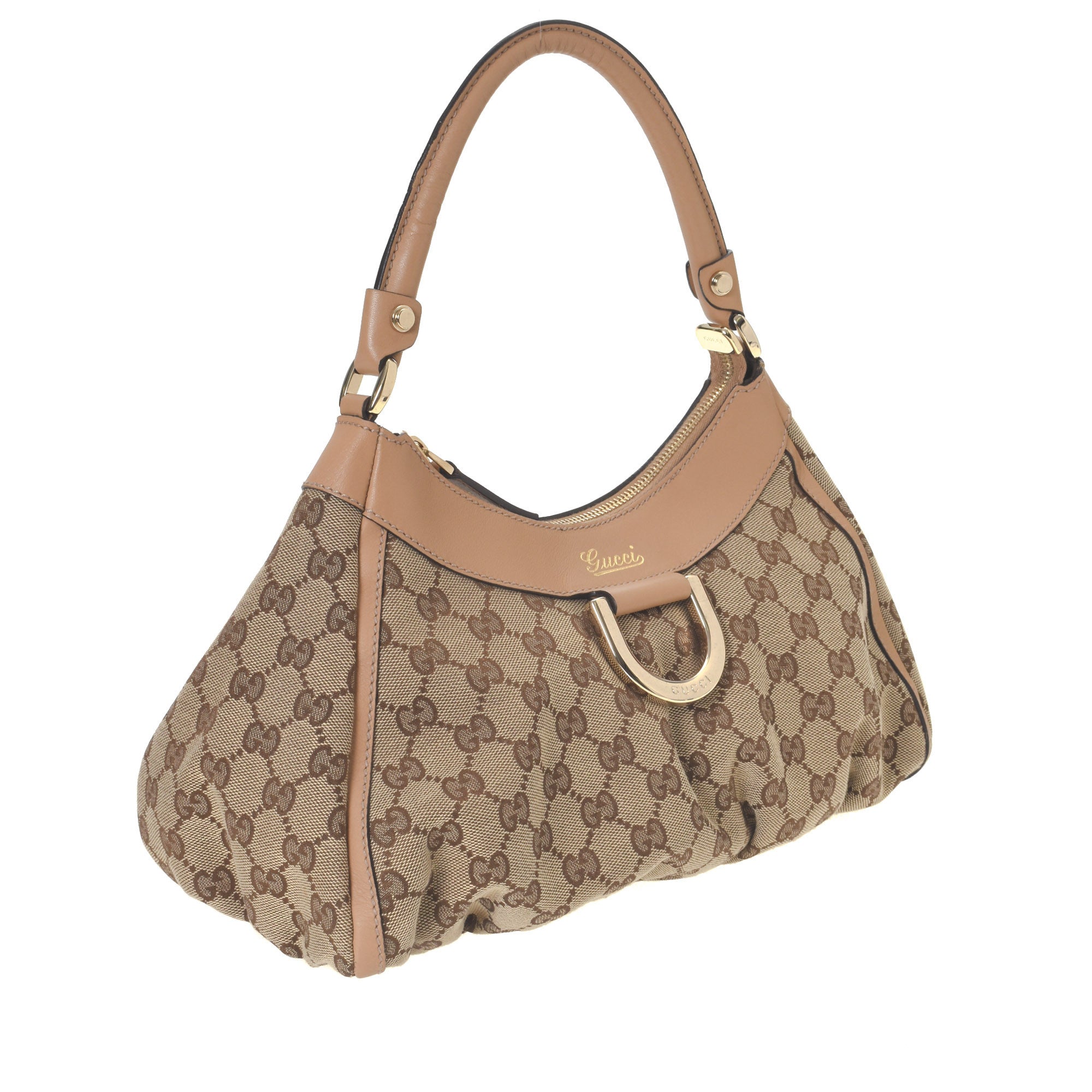 GG Canvas D-Gold Hobo Bag