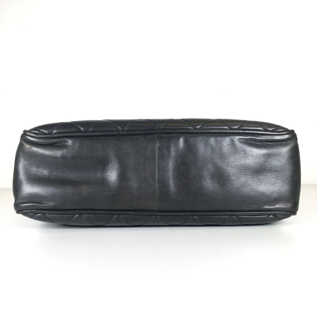 Vintage Black Quilted CC Tote