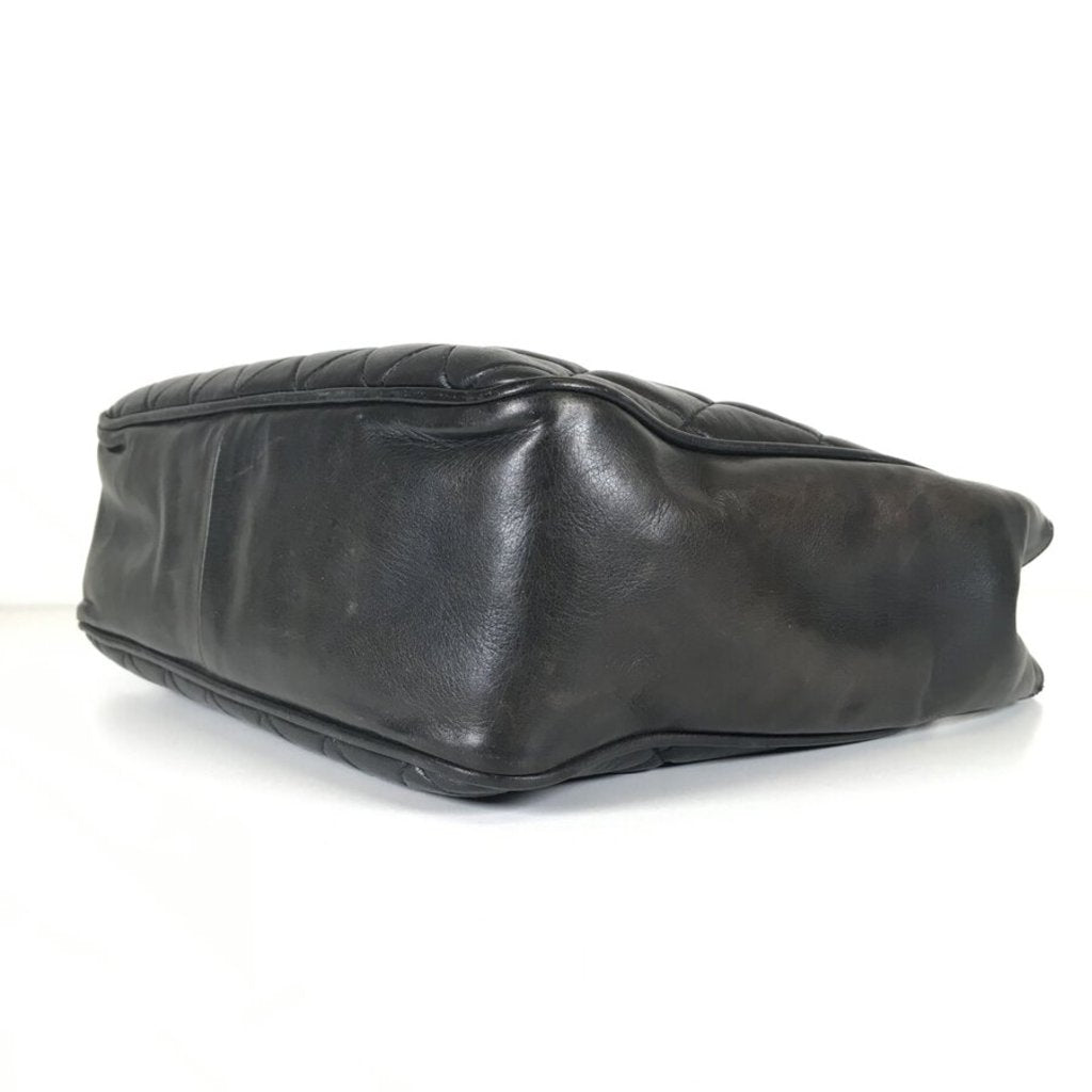 Vintage Black Quilted CC Tote