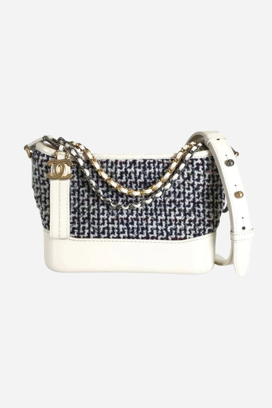 Chanel Large Tweed Gabrielle Hobo - Grey Hobos, Handbags - CHA922357