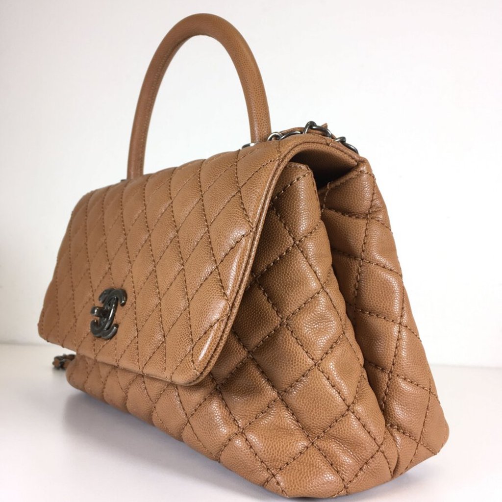 Brown Caviar Cocohandle Bag