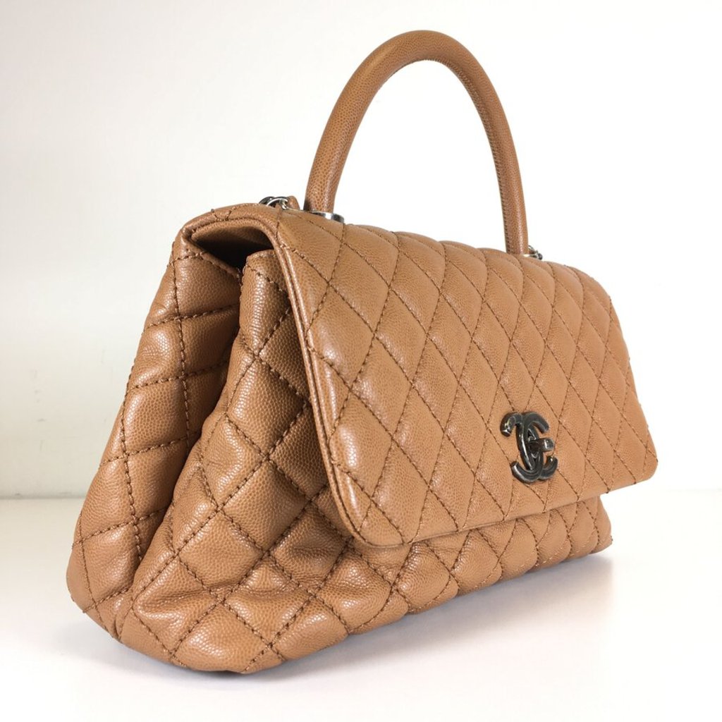 Brown Caviar Cocohandle Bag