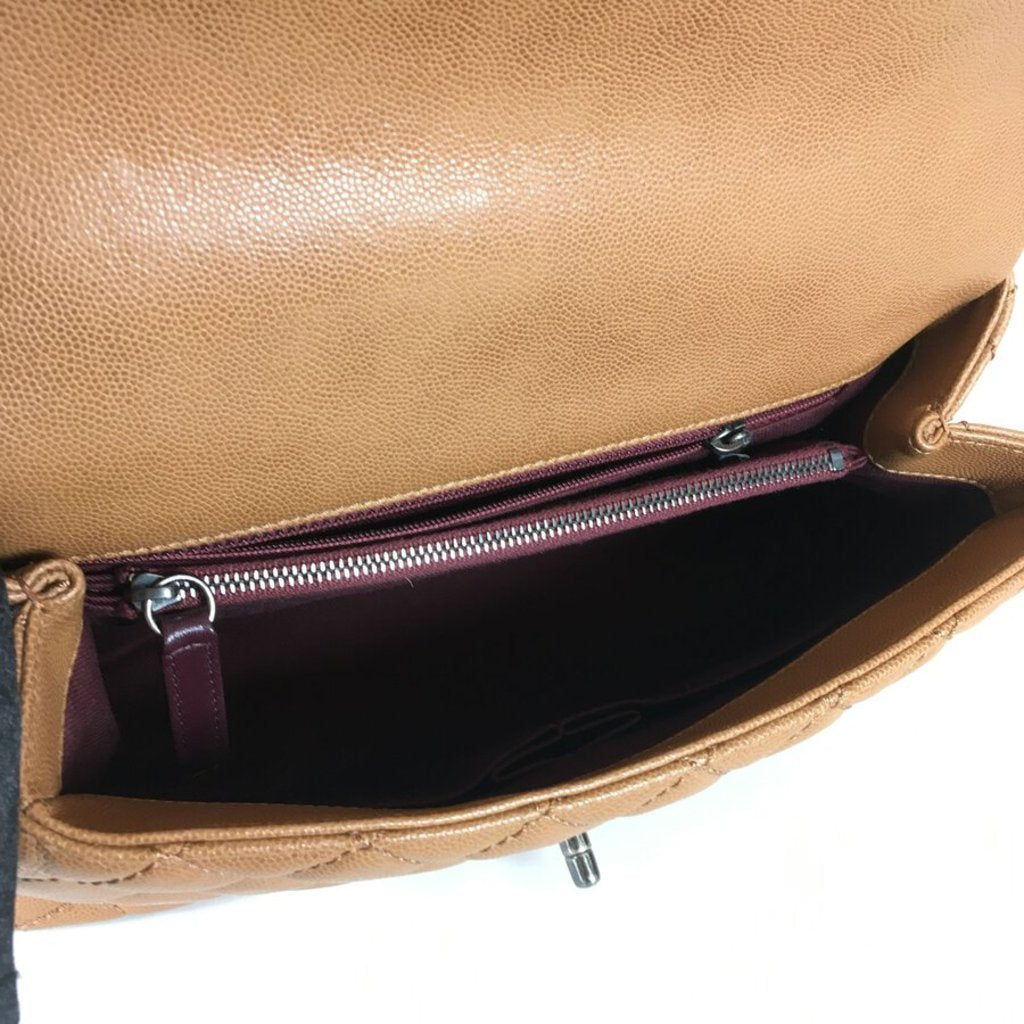 Brown Caviar Cocohandle Bag