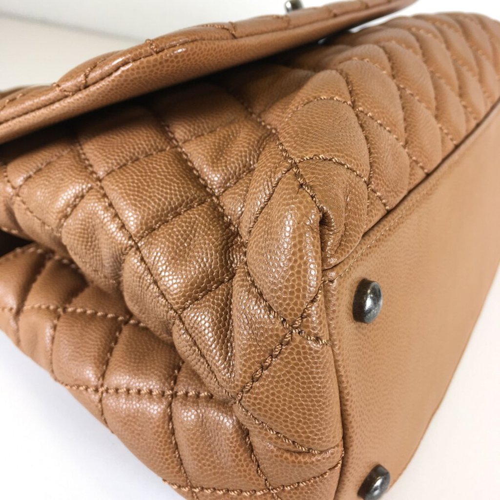Brown Caviar Cocohandle Bag