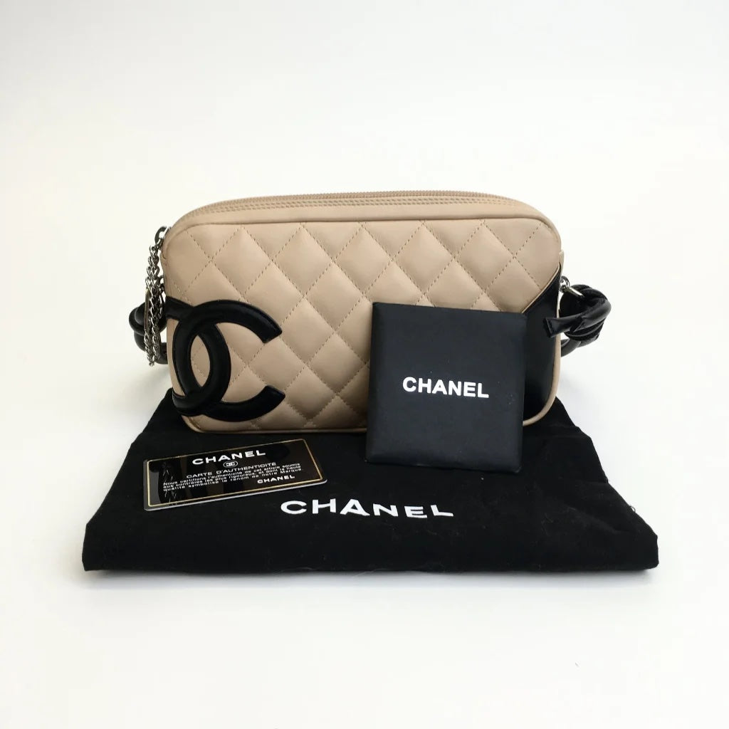 Beige/Black Cambon Shoulder bag