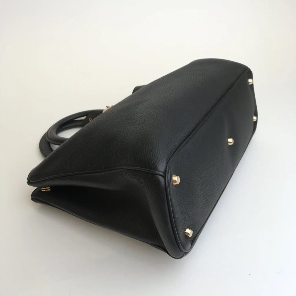 Black Leather Diorissimo Tote