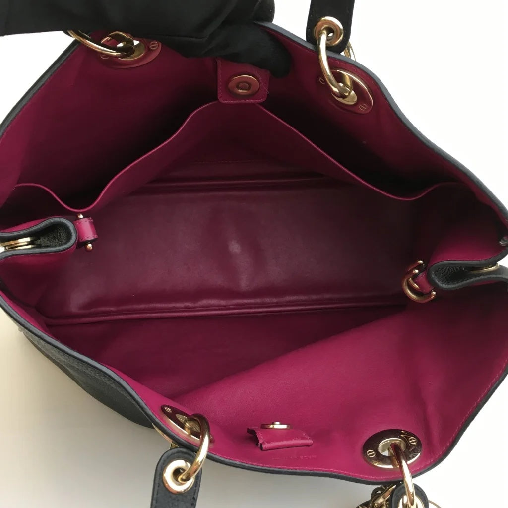 Black Leather Diorissimo Tote