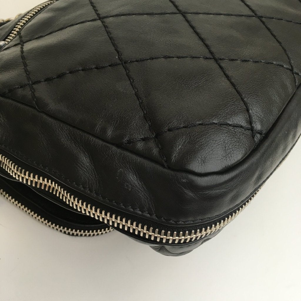Black Ligne Flap Bag