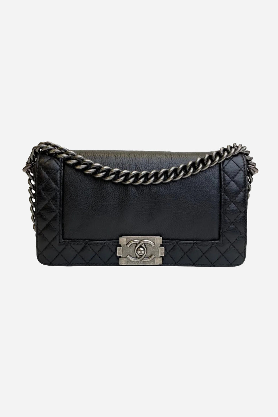 Black Leather Boy Bag