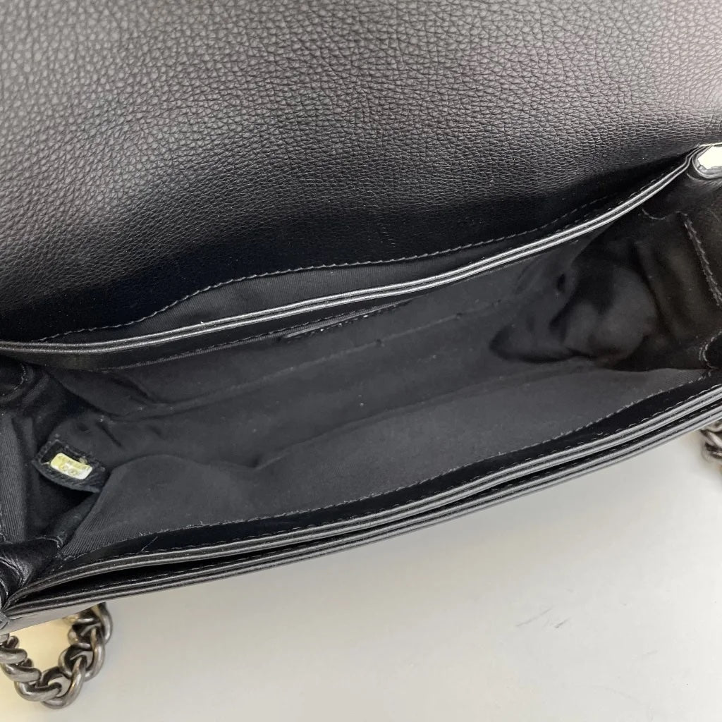 Black Leather Boy Bag