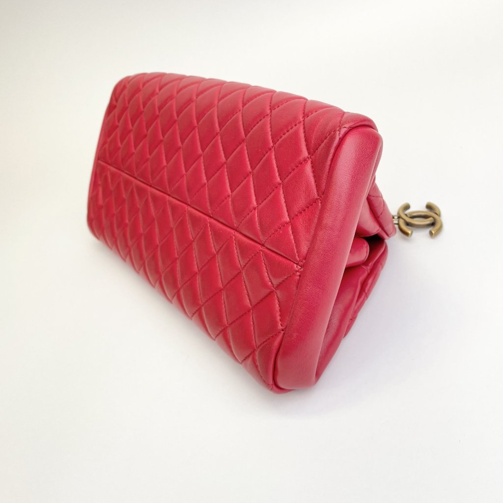 Red Quilted Mademoiselle bag