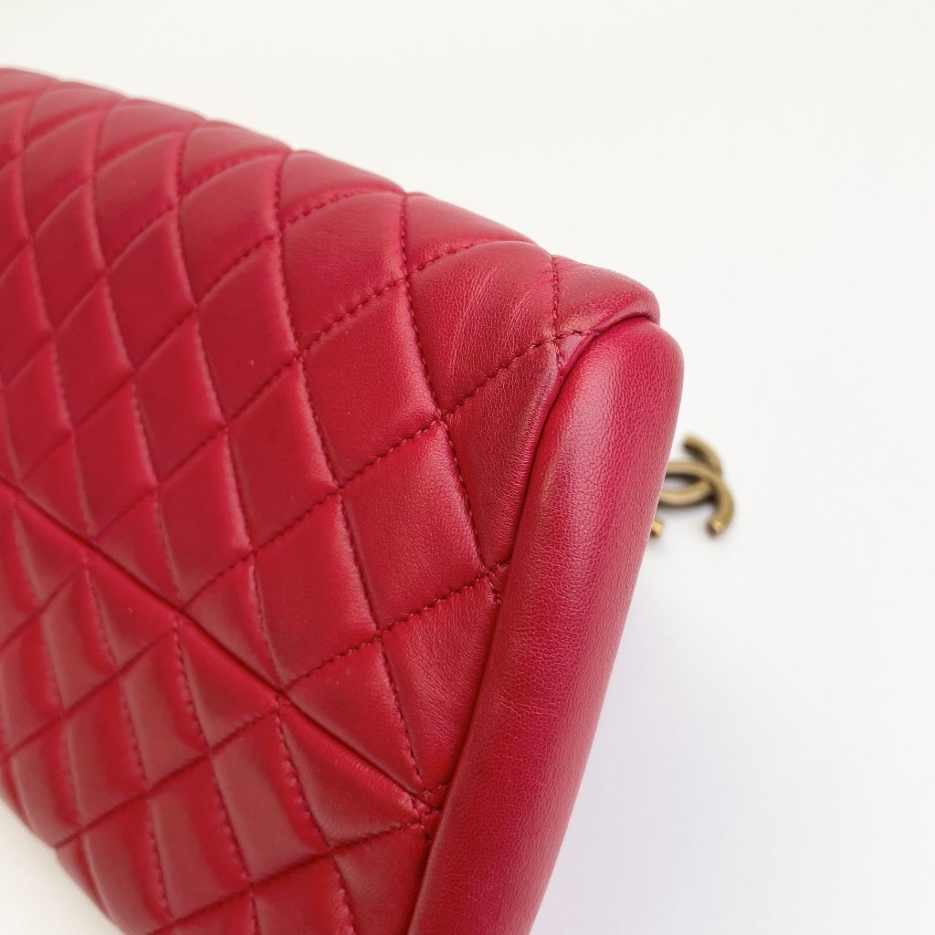 Red Quilted Mademoiselle bag