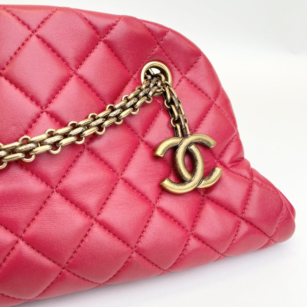 Red Quilted Mademoiselle bag