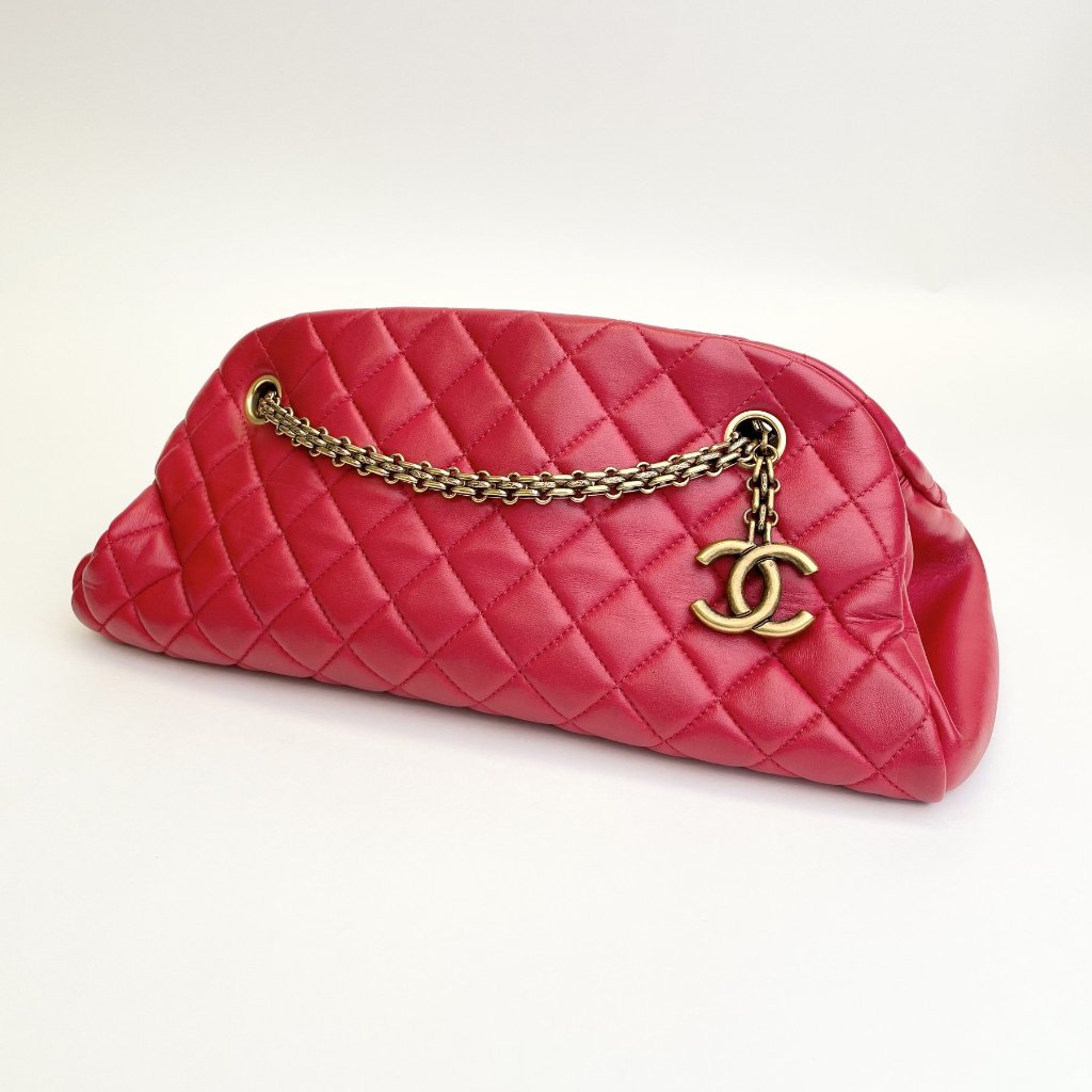 Red Quilted Mademoiselle bag