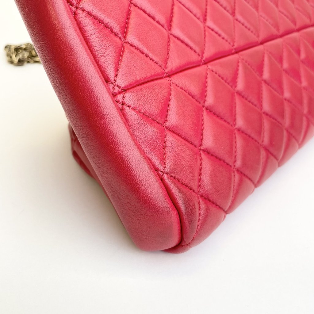 Red Quilted Mademoiselle bag