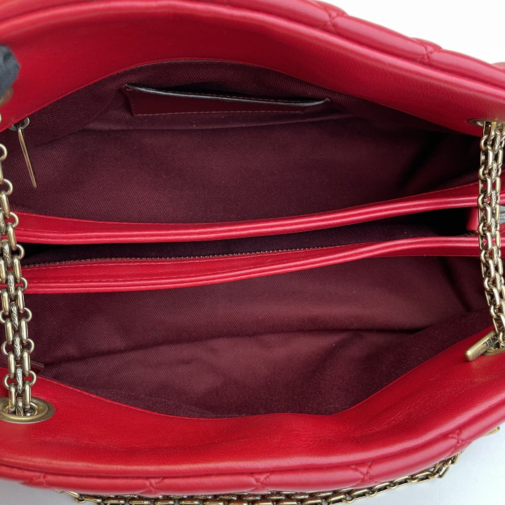 Red Quilted Mademoiselle bag