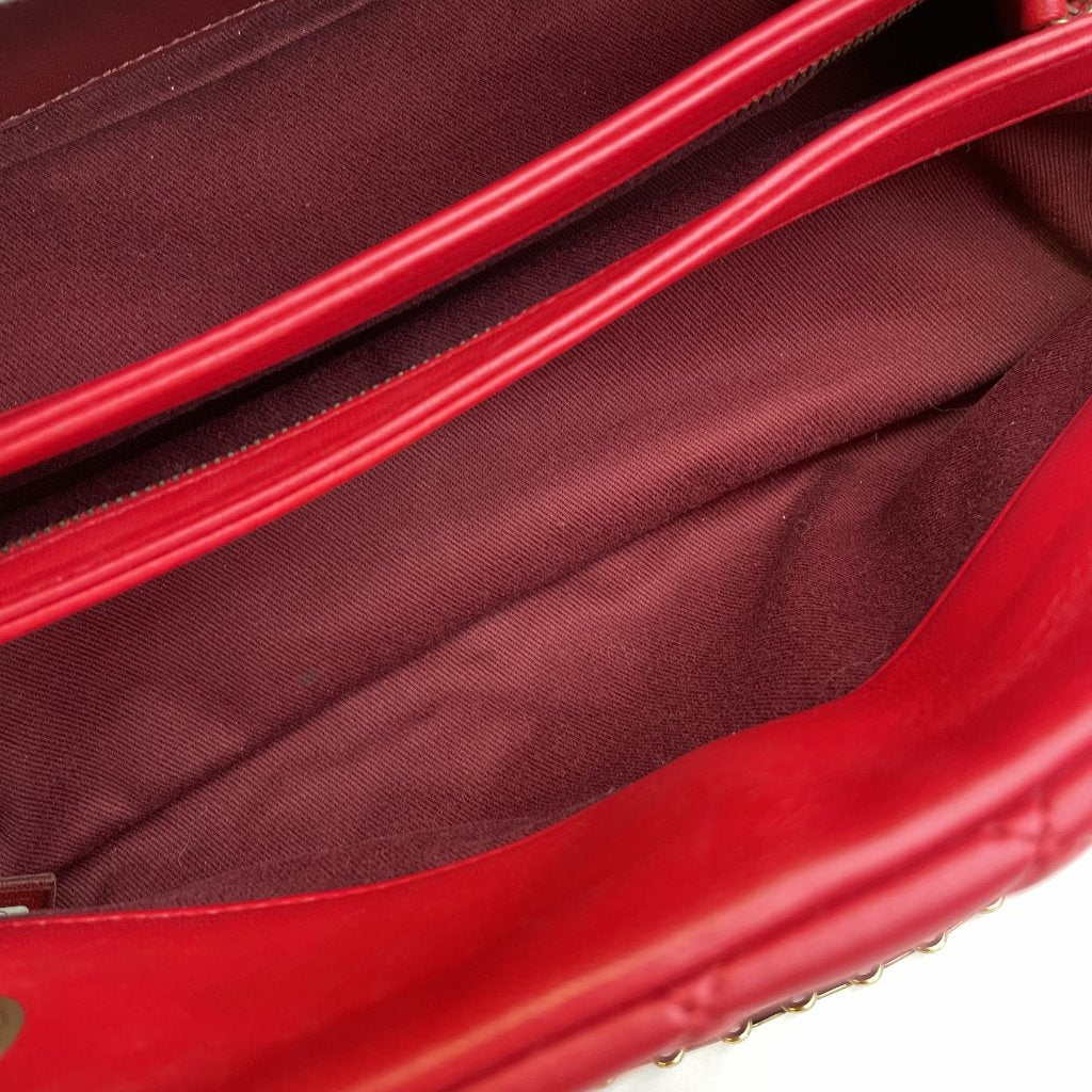 Red Quilted Mademoiselle bag