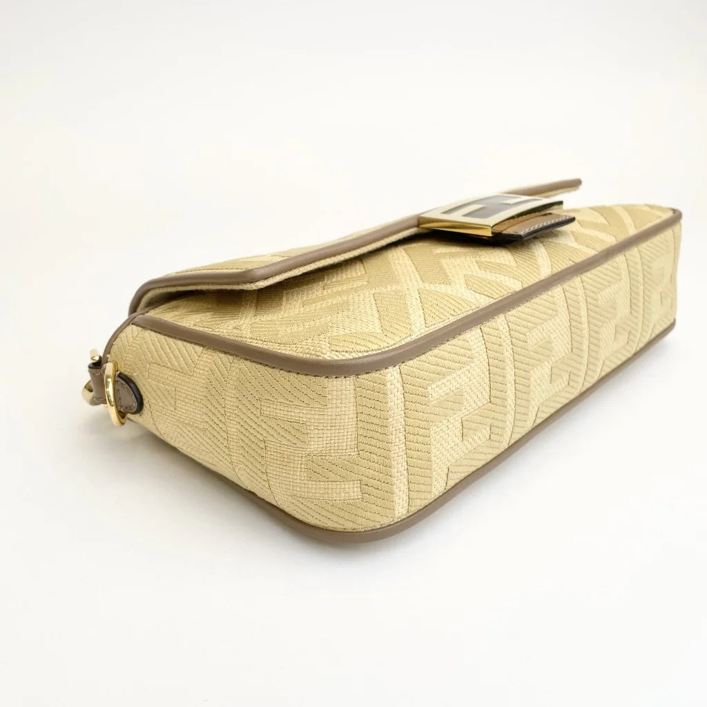 Raffia Vitello Baguette