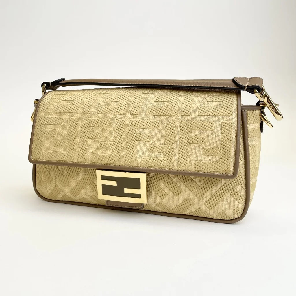 Raffia Vitello Baguette