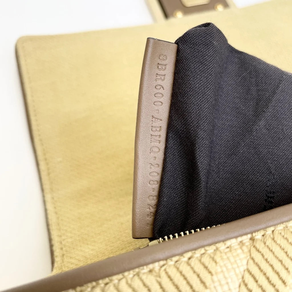 Raffia Vitello Baguette