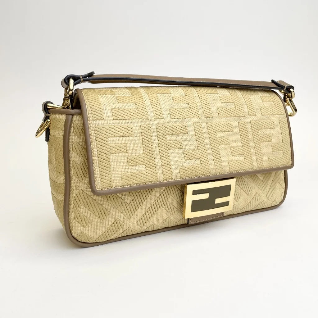 Raffia Vitello Baguette