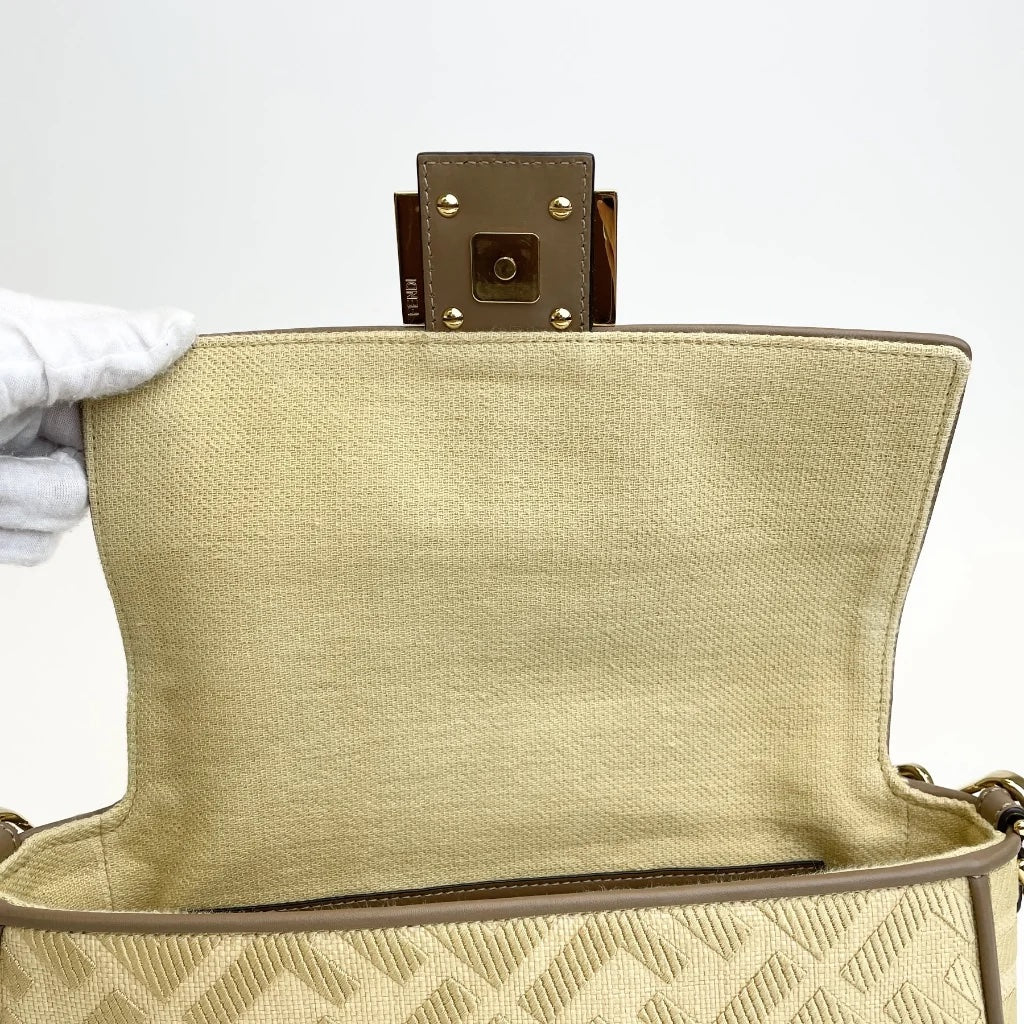 Raffia Vitello Baguette