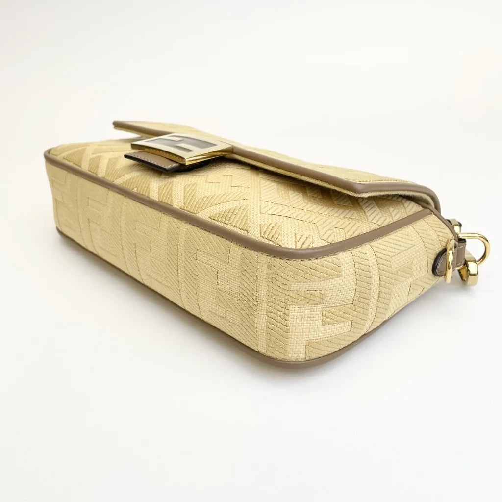Raffia Vitello Baguette