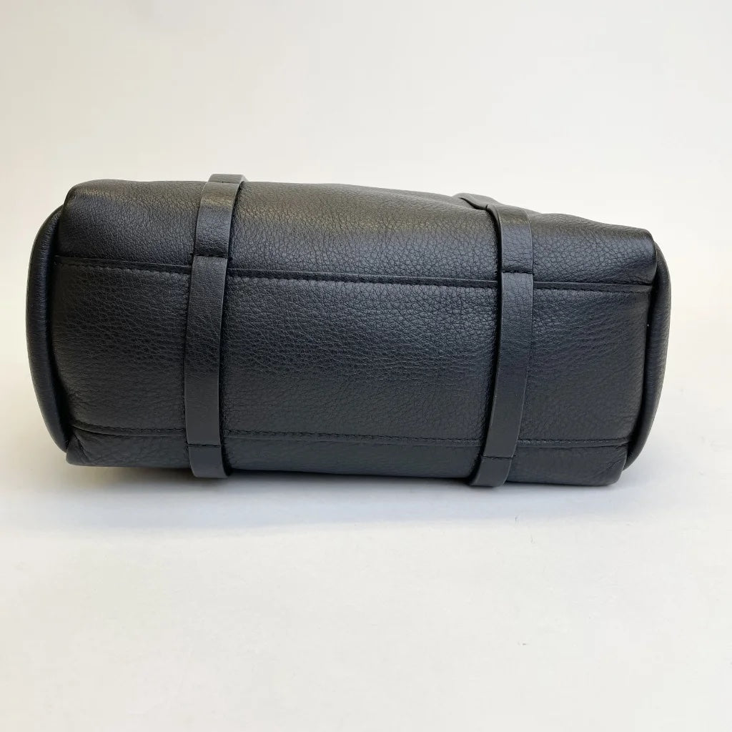 Black Leather Everyday Tote