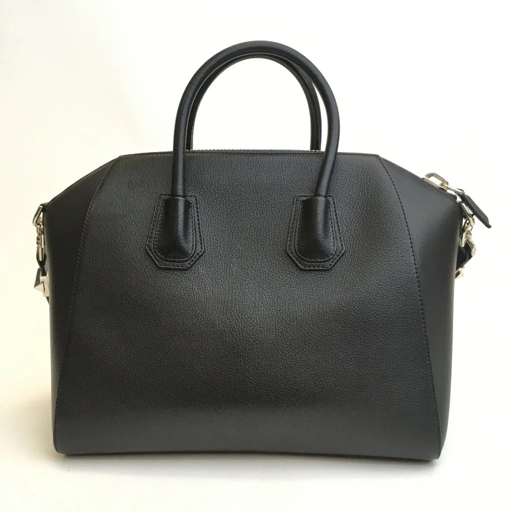 Black Leather Medium Antigona
