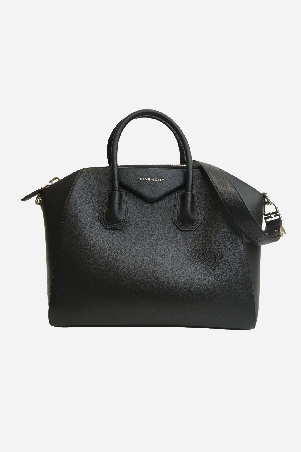 Black Leather Medium Antigona