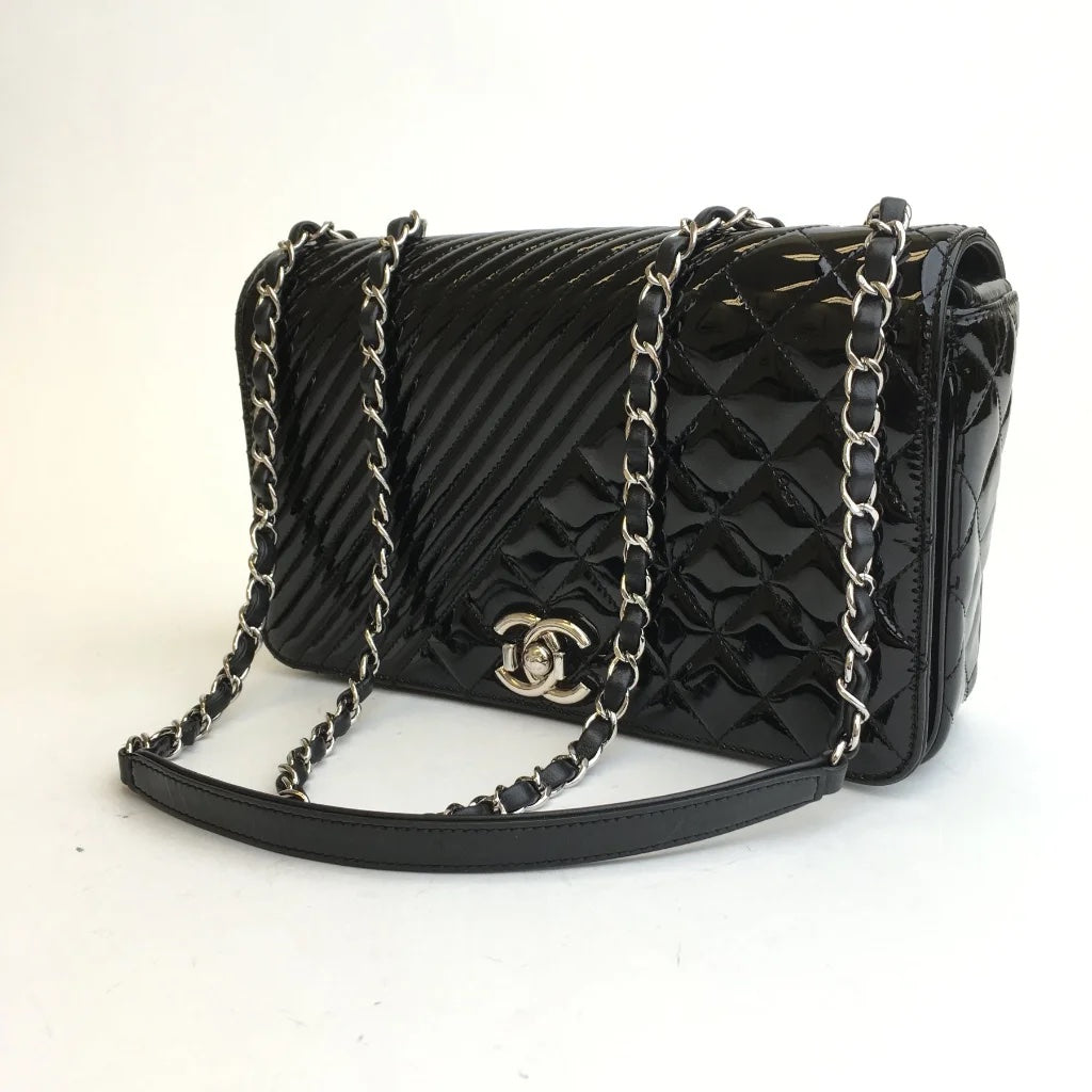Black Patent Coco Boy Flap