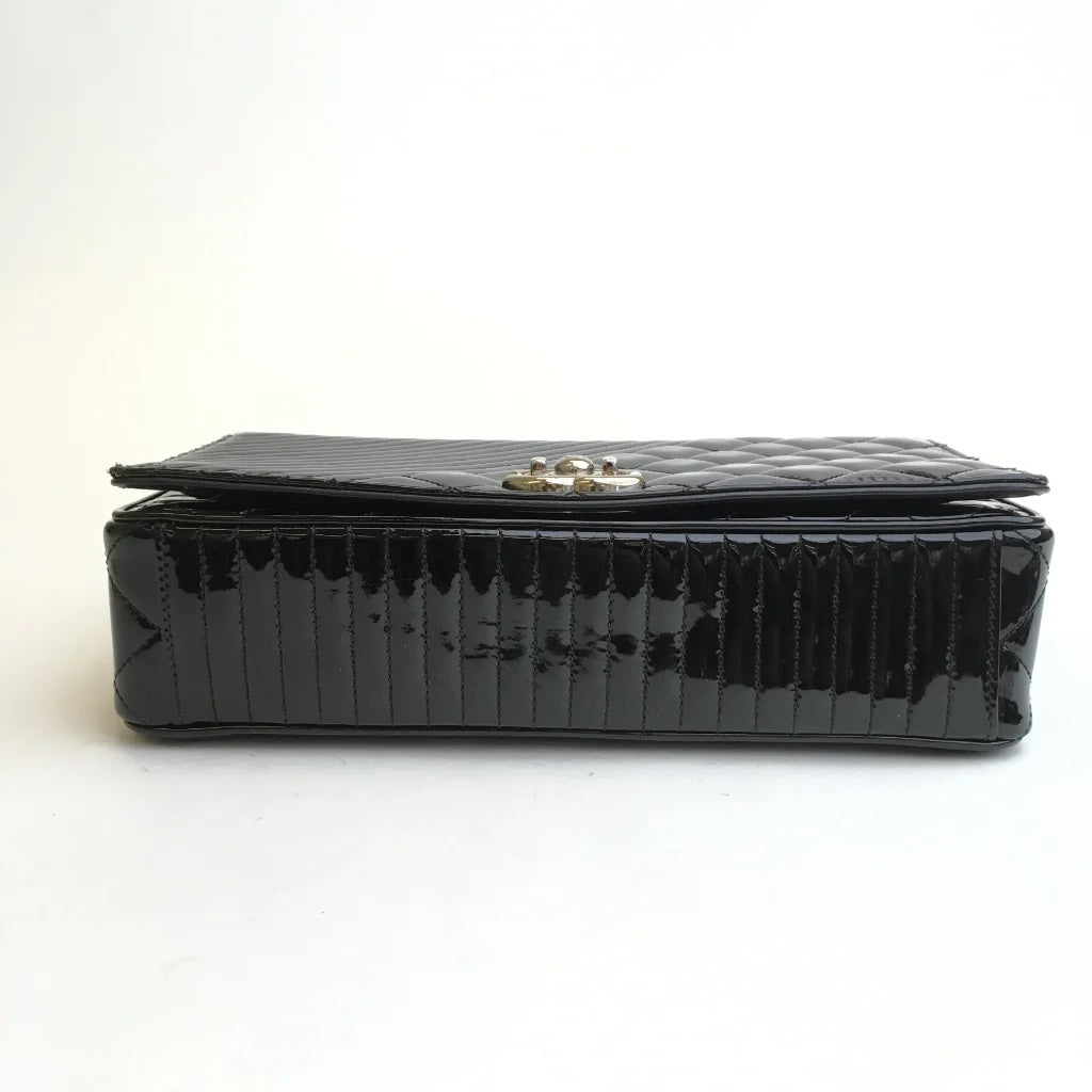 Black Patent Coco Boy Flap