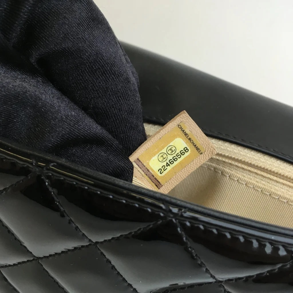 Black Patent Coco Boy Flap
