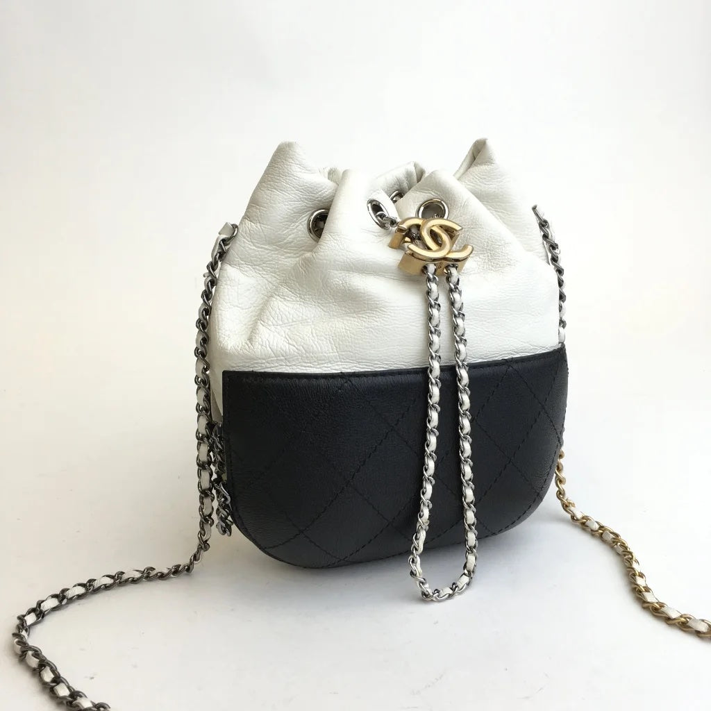 Black & White CC Bucket Bag