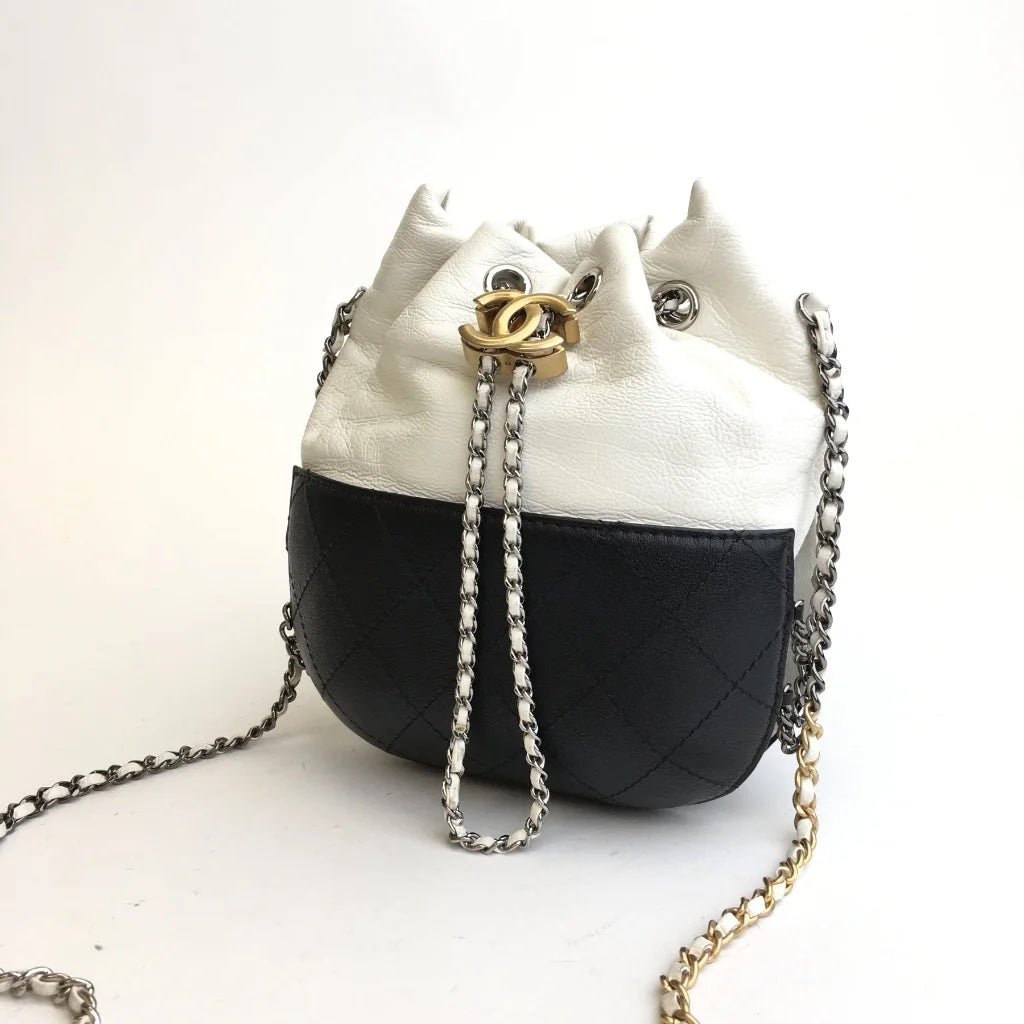 Black & White CC Bucket Bag