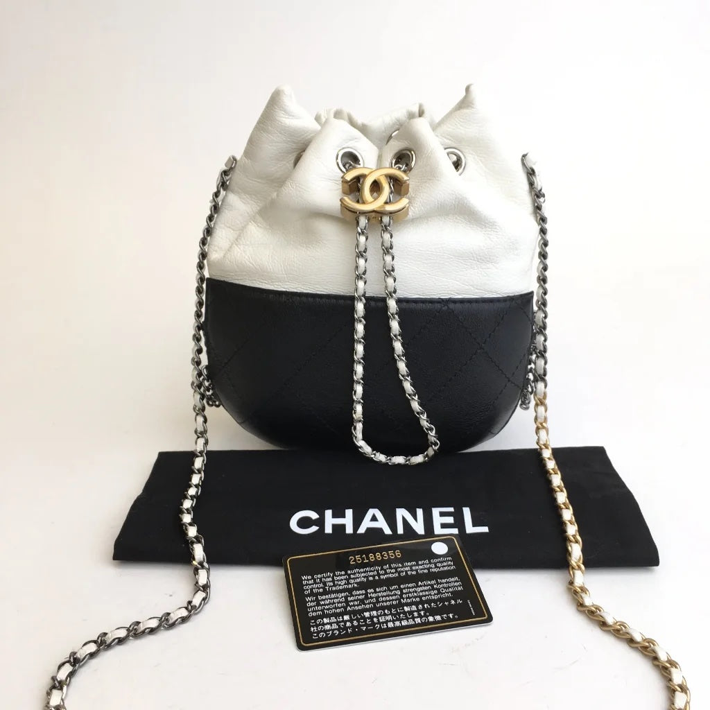Black & White CC Bucket Bag