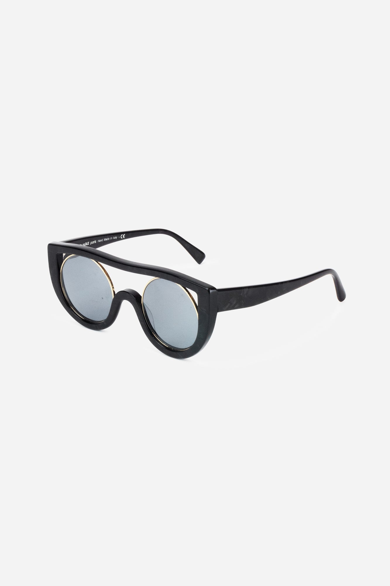 Black Round Frame Sunglasses