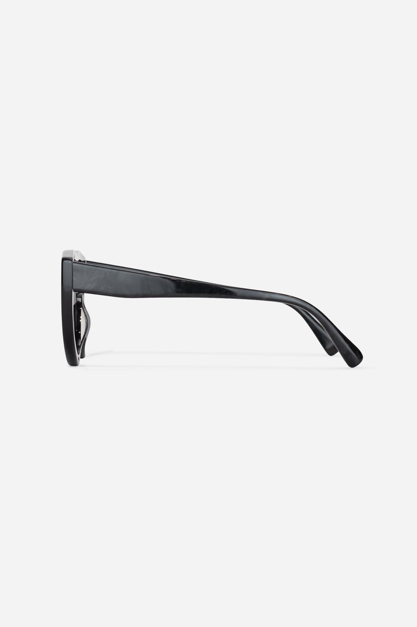 Black Round Frame Sunglasses