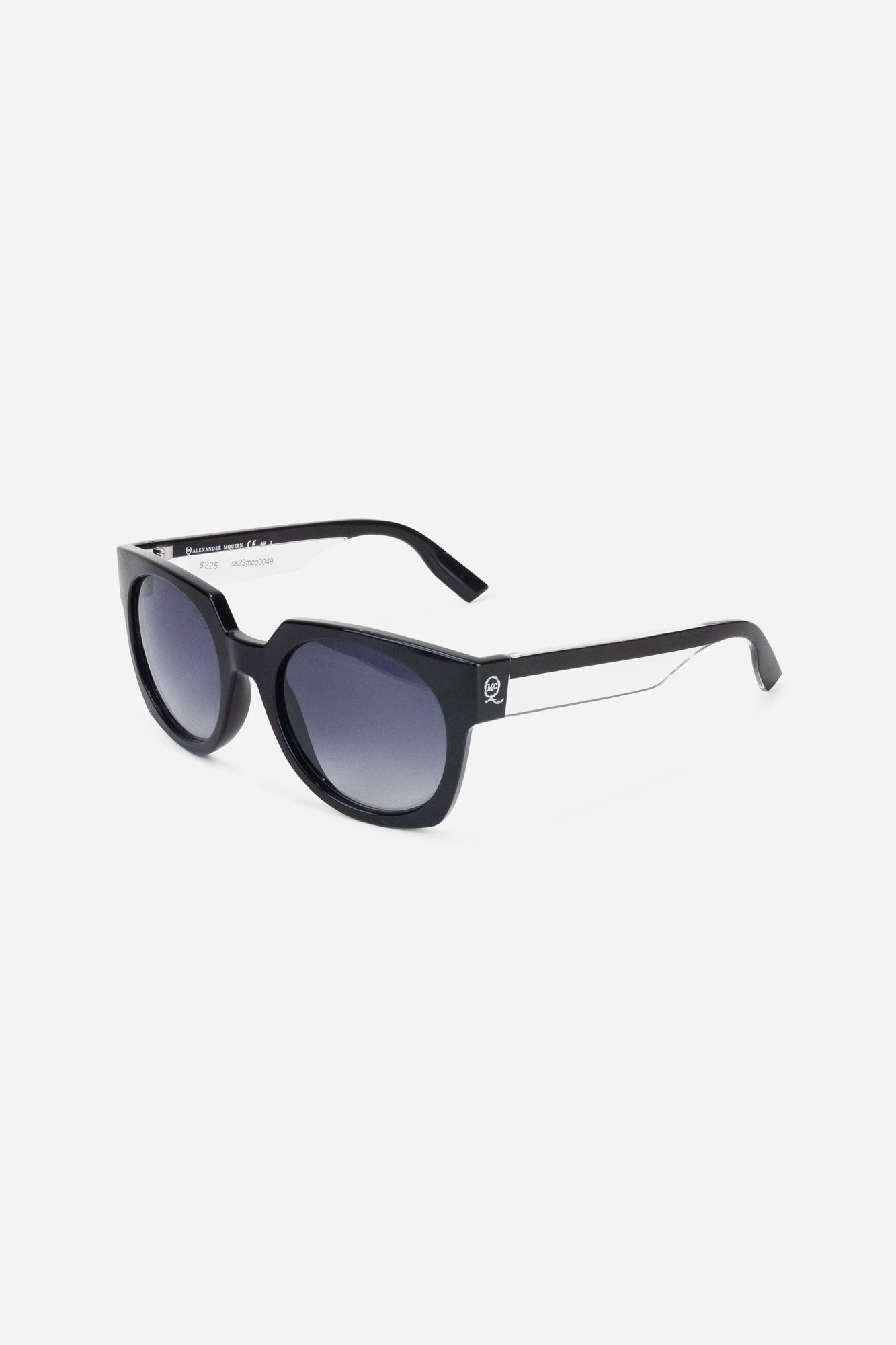 Black and Clear Oversized Sunglasses