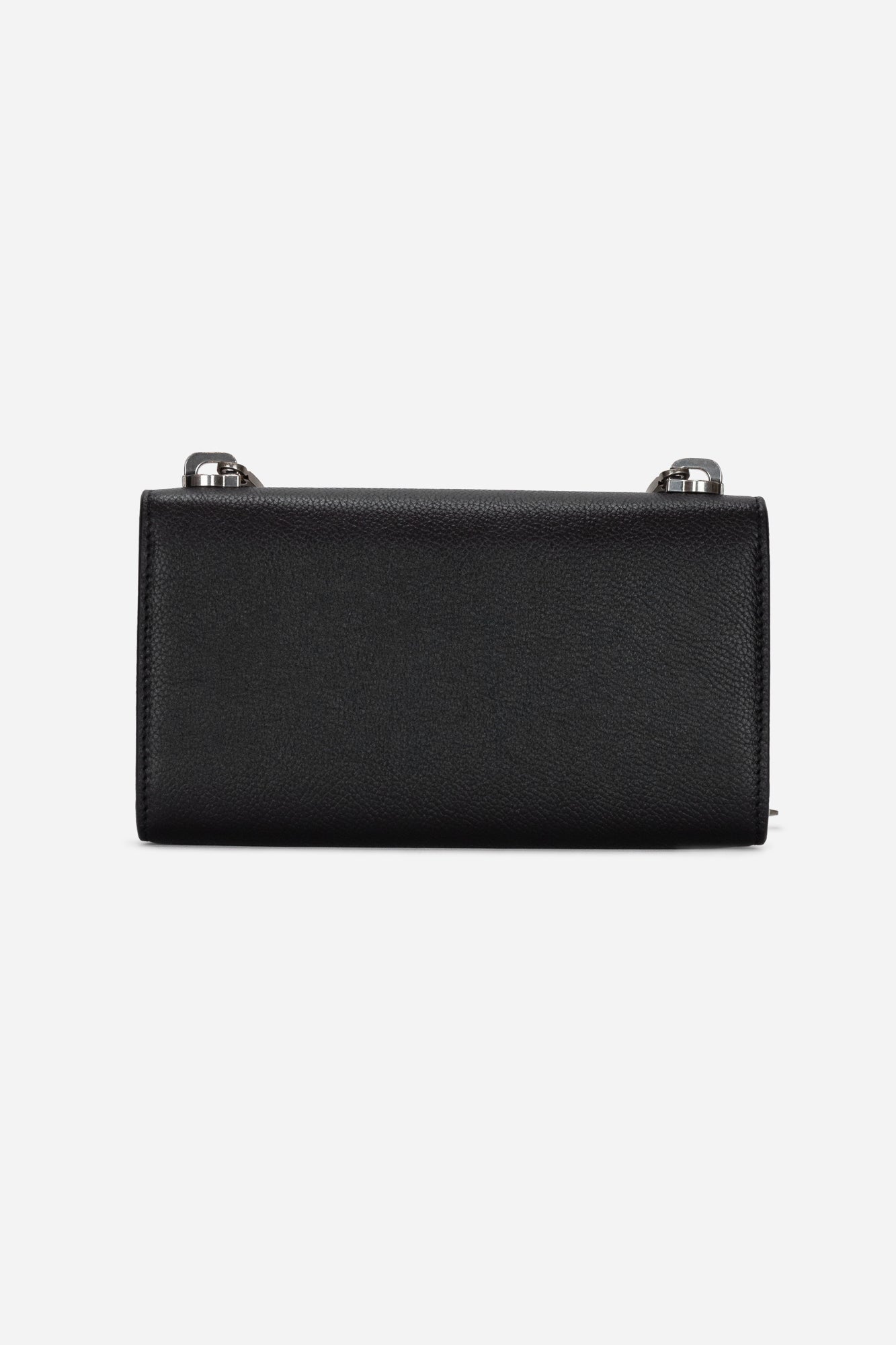 Black Iconic BB Chain Wallet Clutch