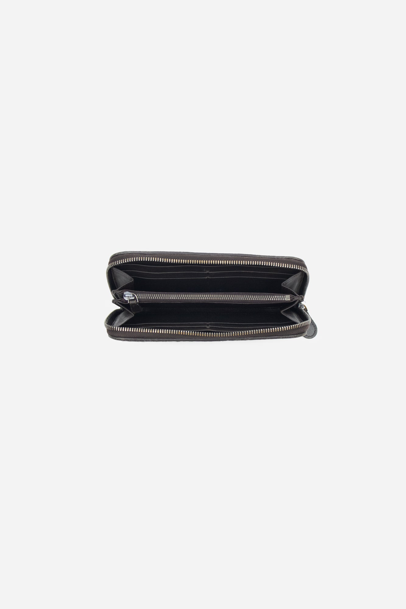 Brown Leather Intrecciato Wallet