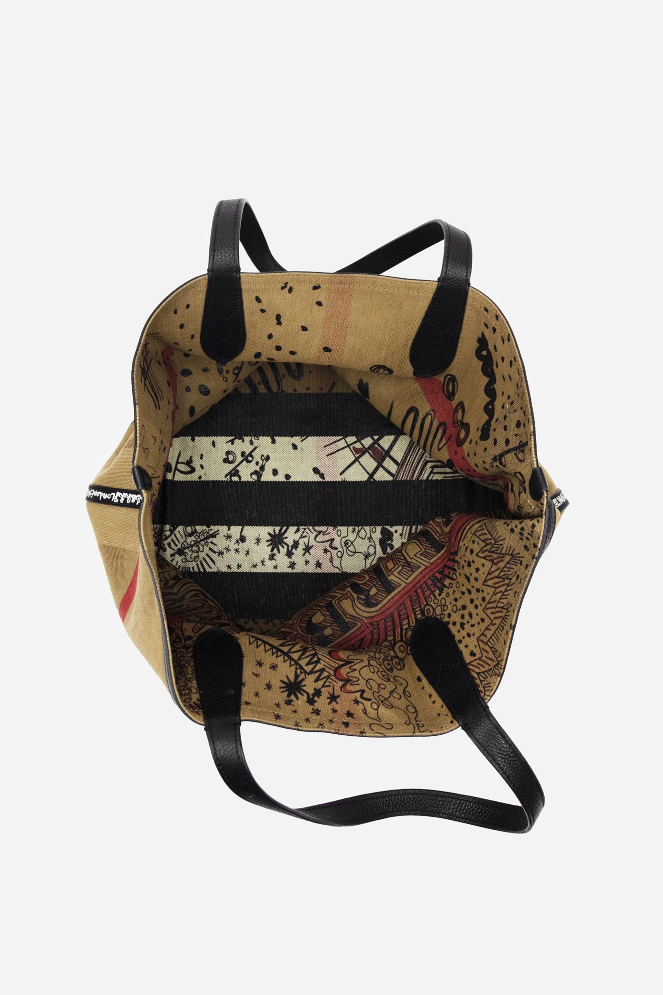 Beige Classic Brit Print Reversible Tote