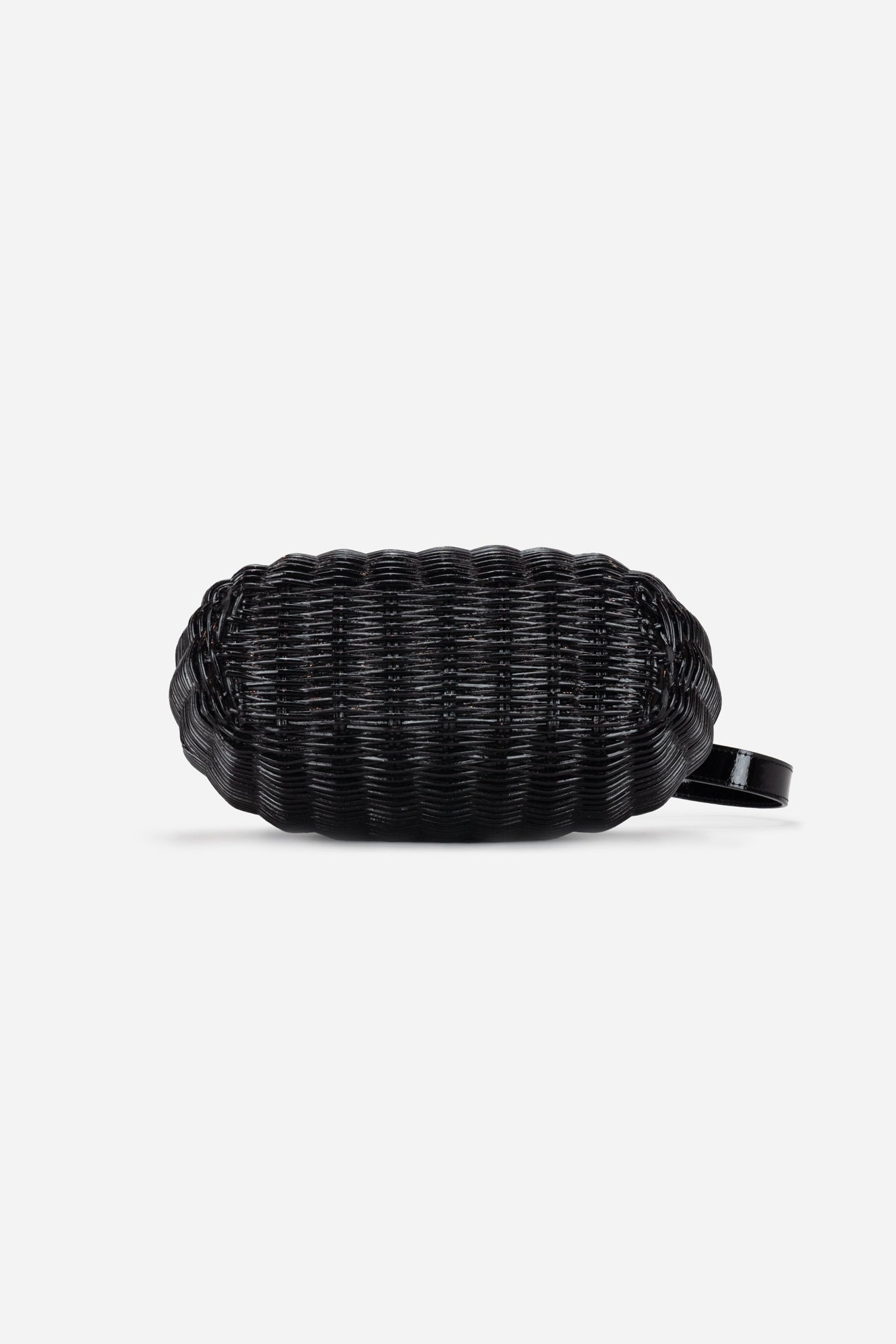 Black Wicker Shoulder Bag
