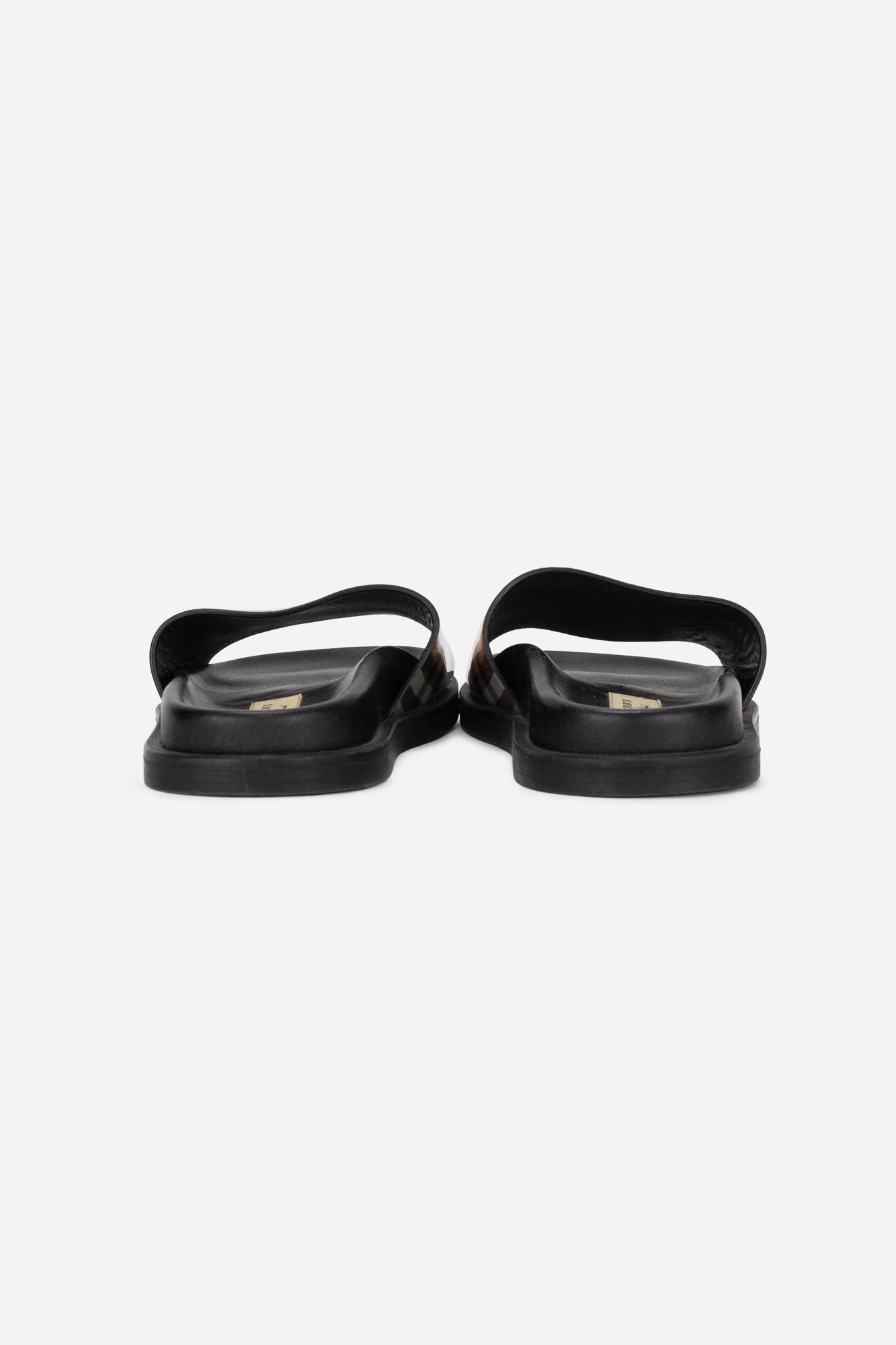 Brit Print PVC Slide Sandals