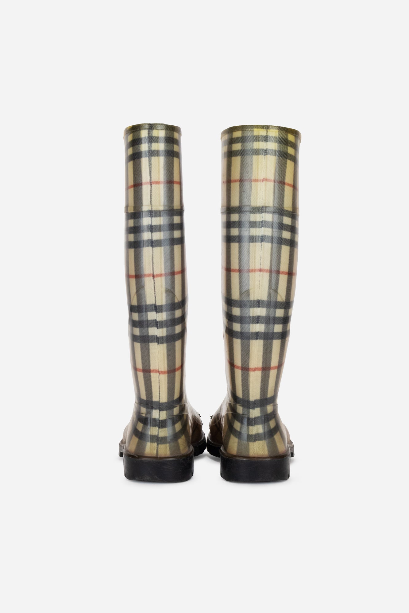 Rubber Striped Rain Boots
