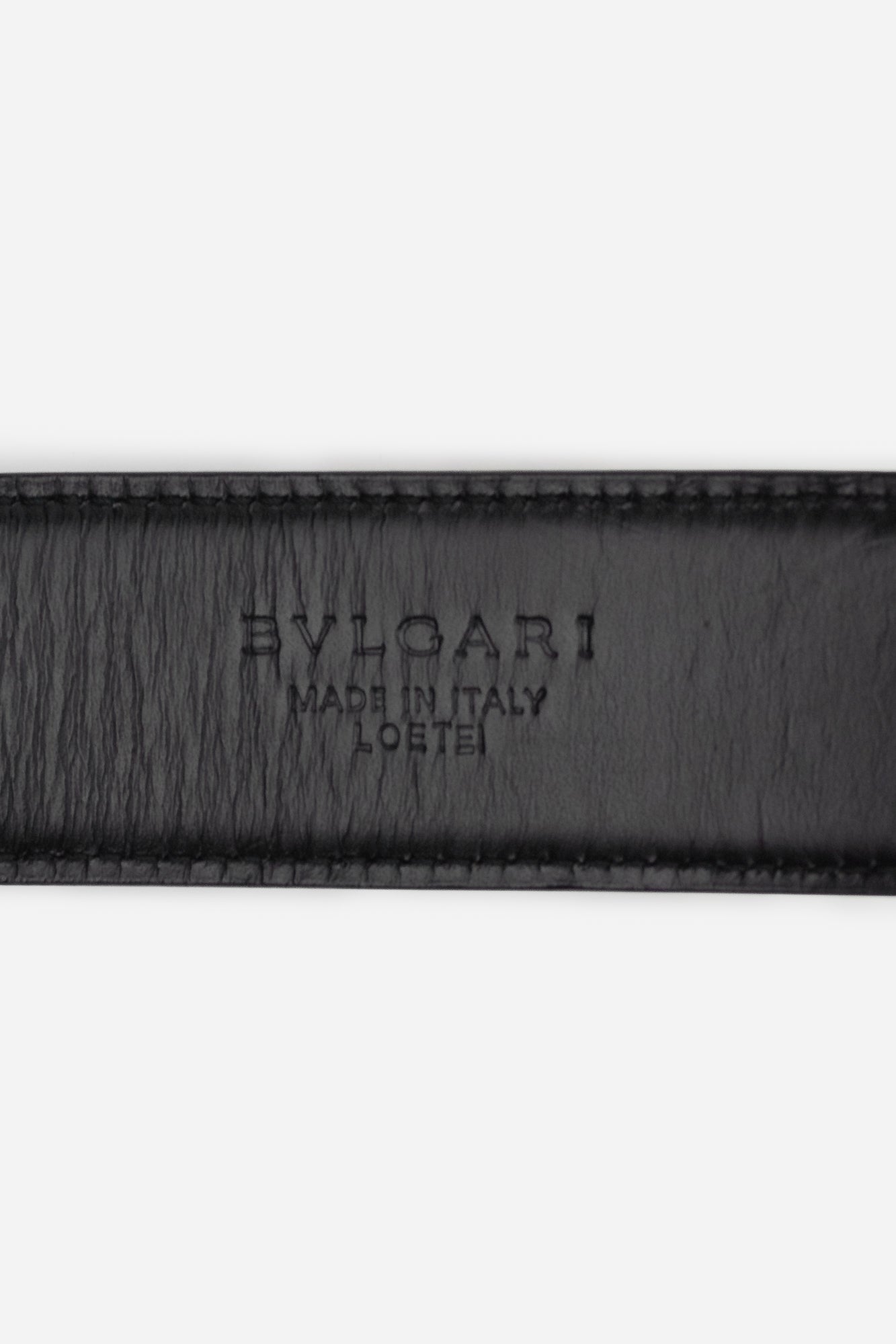 Black Leather Belt with Silver Buckle