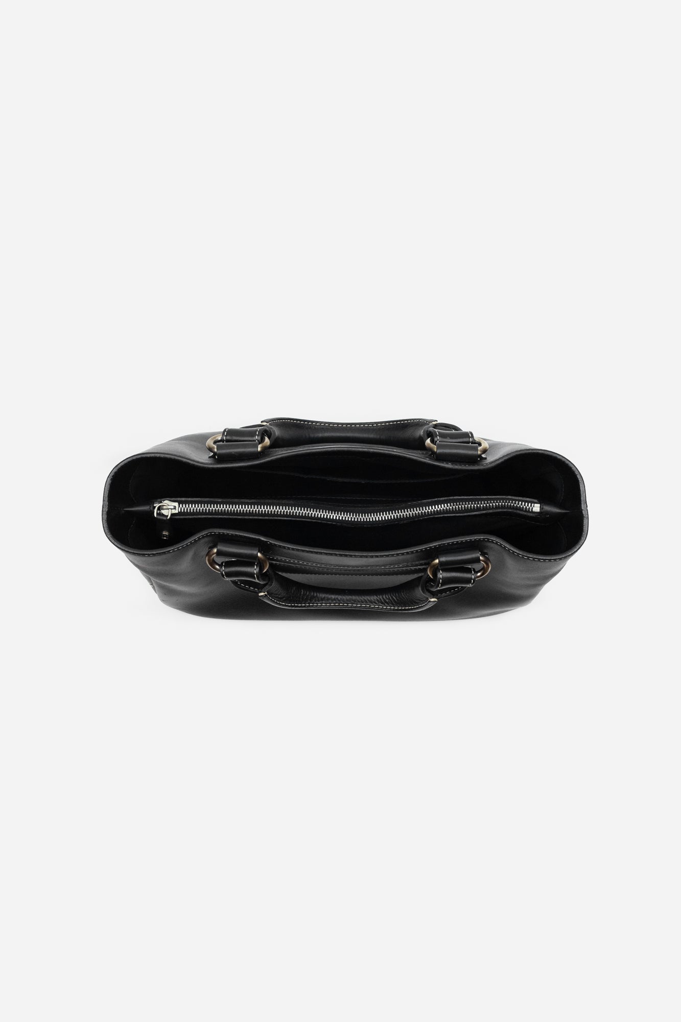 Black Leather Boogie Handbag